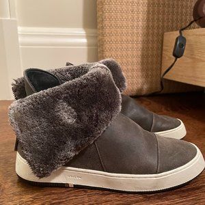 Osklen Leather and Fur Boots